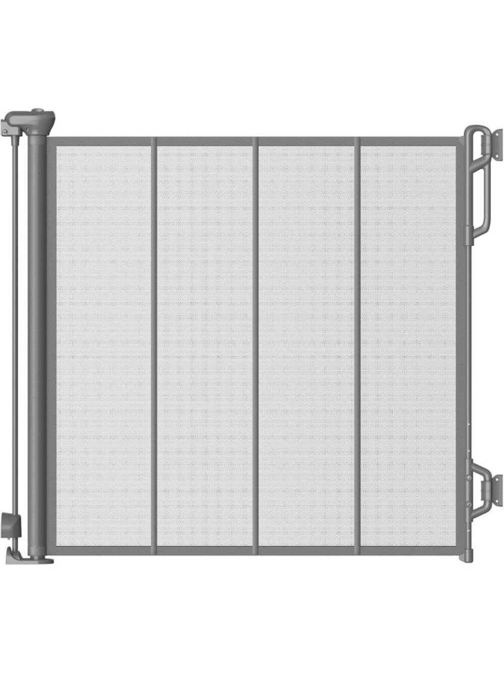 Adjustable Baby & Dog Safety Gate - Mesh, Indoor/Outdoor, 33.5" Tall, Fits 55
